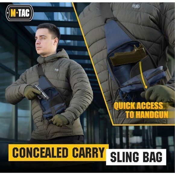 Concealed Carry Tactical Bag Shoulder Chest Pack with Sling - Picture 13 of 15